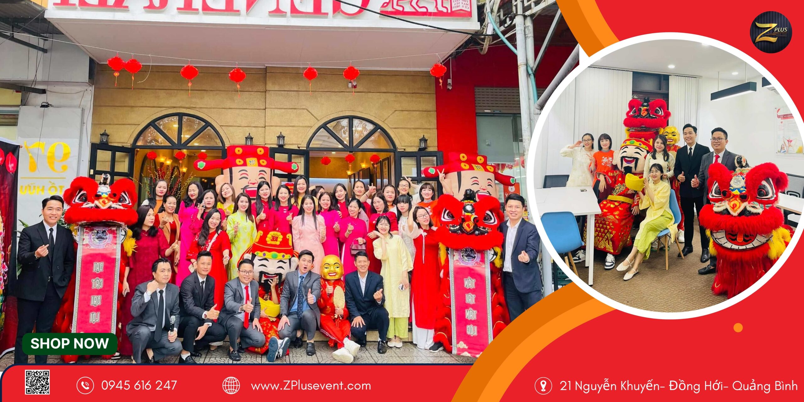 múa lân là một hình thức marketing ấn tượng, giúp thu hút sự chú ý của khách hàng, đối tác